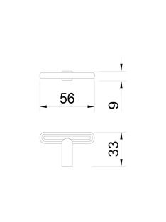 BÚTORFOGANTYÚ LIRO LINEA GOMB FEKETE