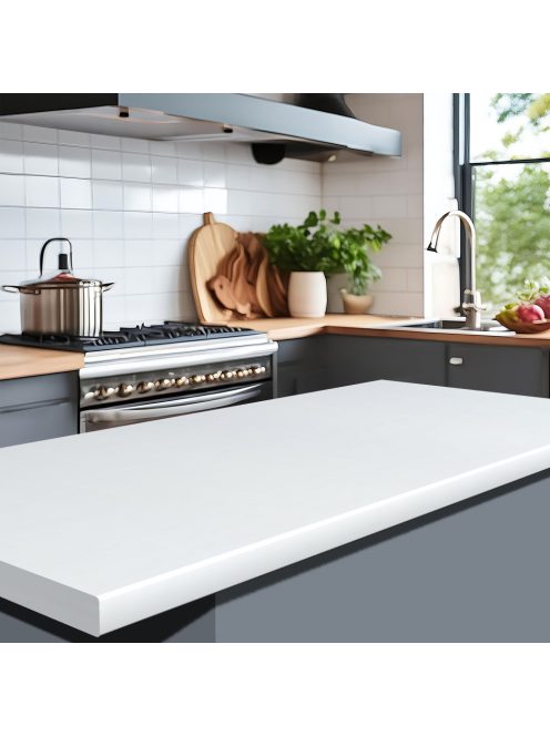 Asztallap 8685 Hófehér rs matt 4100x900x38 mm-es