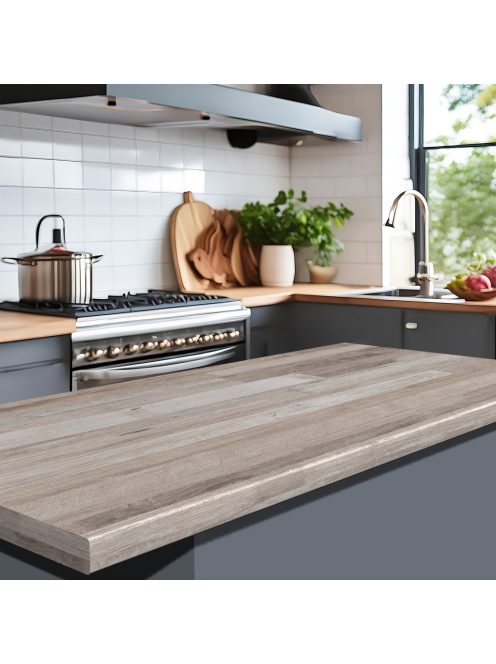 Asztallap K029 Lenszínű táblásított falap su matt 4100x900x38 mm-es