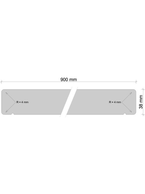 Asztallap K029 Lenszínű táblásított falap su matt 4100x900x38 mm-es