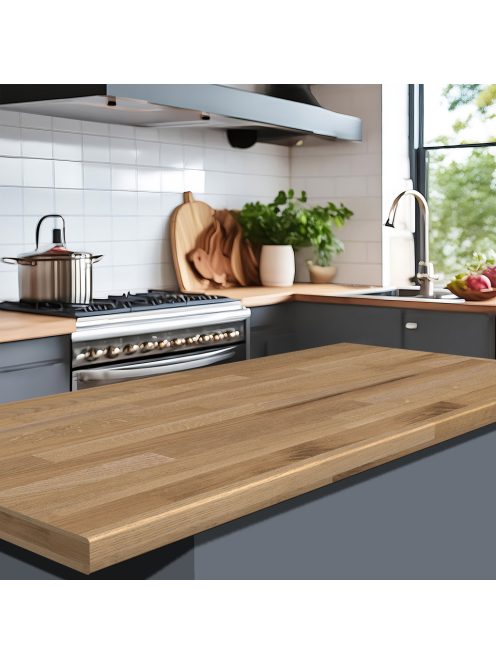 Asztallap K091 Világos porterhouse tölgy fp matt 4100x900x38 mm-es