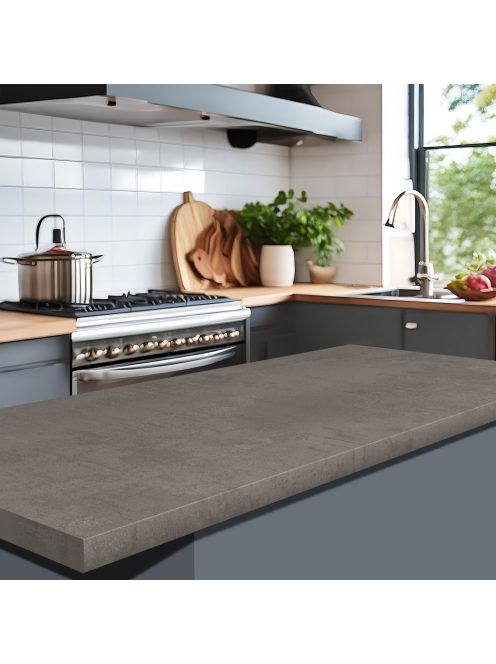 Asztallap K200 Világosszürke beton rs matt 4100x900x38 mm-es