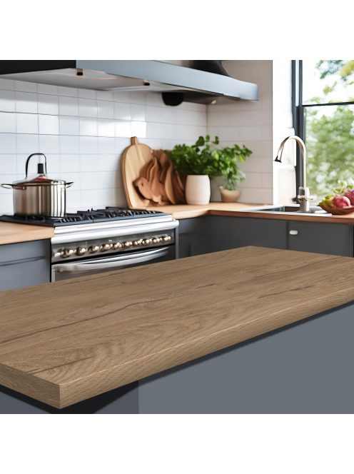 Asztallap K544 Mogyoró silverjack tölgy rw matt 4100x900x38 mm-es