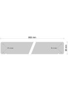 Asztallap I-2580 Sky grafite ujjlenyomat mentes matt 4200x900x38 mm-es