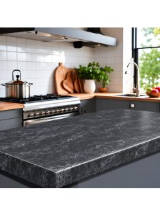 Asztallap I-2930 Black luxury matt 4200x900x38 mm-es