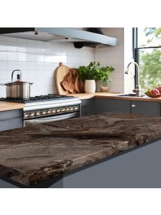 Asztallap I-4560 Columbia marble matt 4200x900x38 mm-es