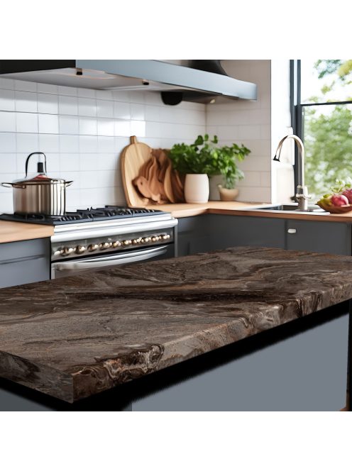 Asztallap I-4560 Columbia marble matt 4200x900x38 mm-es