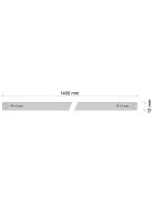 Kompakt I-2945 Black space nanotech matt 1400x12 mm-es