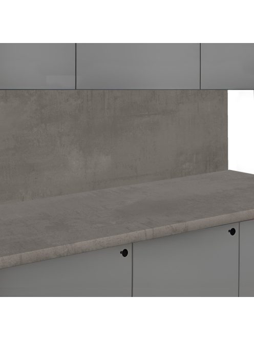 Falburkoló K200 Világosszürke beton rs matt 4100x640x10 mm-es