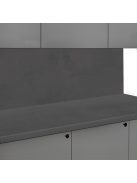 Falburkoló K201 Sötétszürke beton rs matt 4100x640x10 mm-es