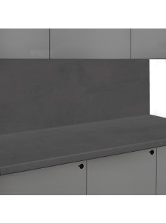   Falburkoló K201 Sötétszürke beton rs matt 4100x640x10 mm-es