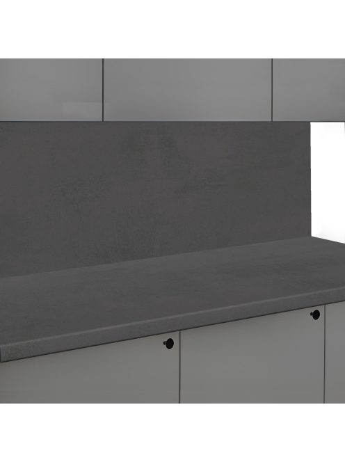 Falburkoló K201 Sötétszürke beton rs matt 4100x640x10 mm-es