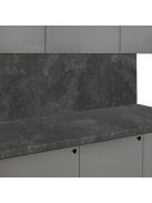 Falburkoló K205 Fekete beton rs matt 4100x640x10 mm-es