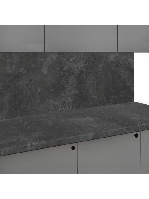 Falburkoló K205 Fekete beton rs matt 4100x640x10 mm-es