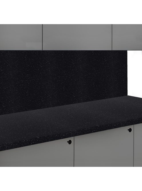 Falburkoló K218 Fekete andromeda gm matt 4100x640x10 mm-es