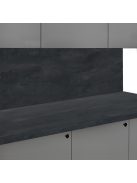 Falburkoló K353 Kőszén rt matt 4100x640x10 mm-es