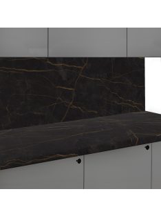 Falburkoló K698 Fekete márvány pn matt 4100x640x10 mm-es