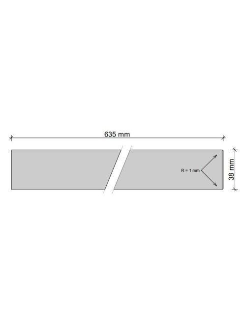 Munkalap K535 Arany barokk tölgy rw matt 38 mm-es