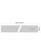 Munkalap K551 Calacatta márvány su matt 4100x635x38 mm-es