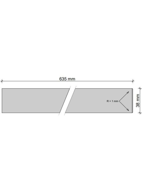 Munkalap I-1540 Himalaya white nanotech matt 4200x635x38 mm-es