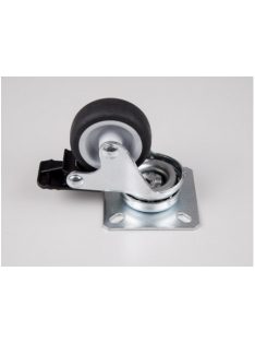   BELTÉRI BÚTORGÖRGŐ 111/NGF.050P FÉKEZŐS TALPAS 50mm  50kg KRÓM-FEKETE