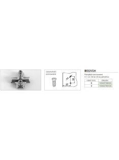 PÁNTALÁTÉT SALICE B2VGH09 CSAVARRAL NORMÁL, 0 mm NIKKEL