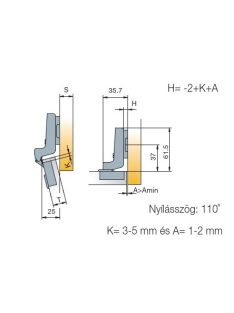 BÚTORPÁNT TITUS 248.OG51.05 KÖZÉZÁRÓDÓ NORMÁL NIKKEL