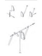 GARDRÓBLIFT 800/A FALRA SZERELHETŐ 750-1150 mm, 10kg ALUMÍNIUM