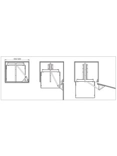   BELSŐ FÉMRÁCS CEM45S KAMRAPOLC KERET 326×1920/2180×475mm ANTRACIT