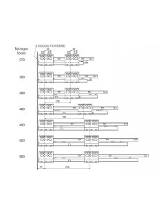   FDS DUPLAFALÚ FÉM FIÓKOLDAL FDS-DF B 300mm MAGASÍTOTT, 40kg SZÜRKE