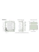 FDS DUPLAFALÚ FÉM FIÓKOLDAL FDS-DF D 550mm MAGASITOTT, 40kg SZÜRKE