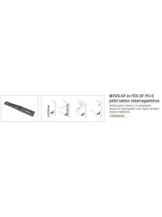   FDS DUPLAFALÚ FÉM FIÓKOLDAL FDS JELÖLŐ SABLON FIÓKELŐHÖZ SZÜRKE