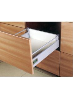   FDS DUPLAFALÚ FÉM FIÓKOLDAL FDS-DF PO-S B PUSH OPEN SZINKR 450mm, 40kg SZÜRKE