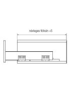 SLIM DUPLAFALÚ FIÓKOLDAL DF-A+ 550mm FEHÉR