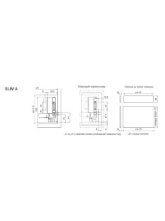 SLIM DUPLAFALÚ FIÓKOLDAL DF-A 550mm ANTRACIT