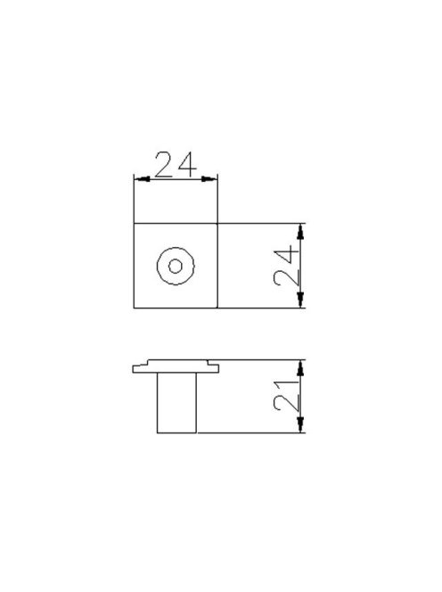 BÚTORFOGANTYÚ 2076-24 ZN10 24x24x21 ANTIKOLT BRONZ