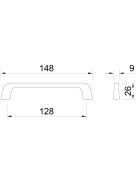 BÚTORFOGANTYÚ 8310-148  128mm RÓZSASZÍN