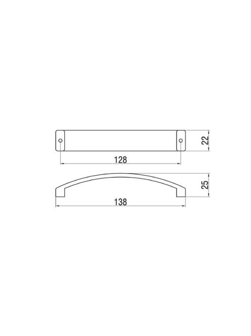 BÚTORFOGANTYÚ C303C/11 128 GALVANIZÁLT NIKKEL