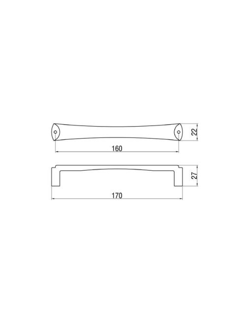 BÚTORFOGANTYÚ C332A/11 160 GALVANIZÁLT NIKKEL