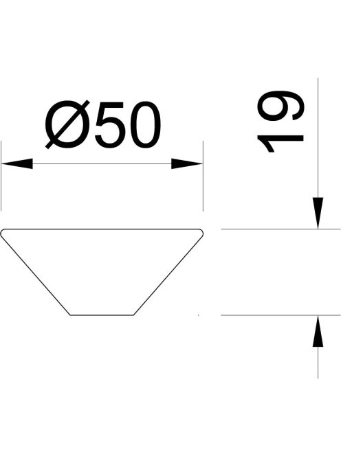 BÚTORFOGANTYÚ 2052 B/11 50 GALVANIZÁLT NIKKEL