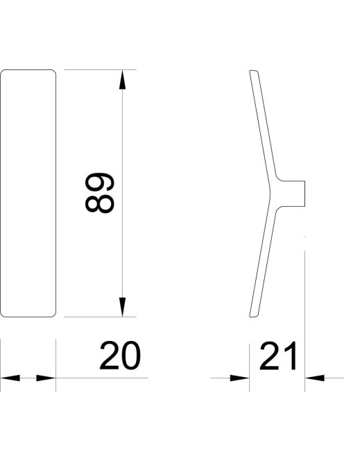 BÚTORFOGANTYÚ 410/32 VILÁGOS KRÓM