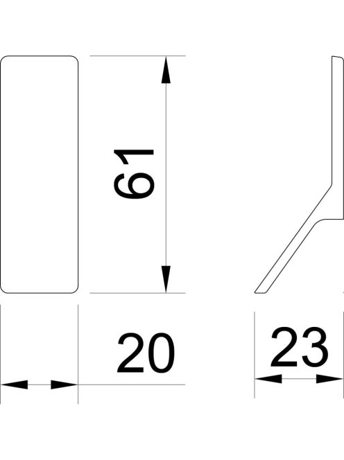 BÚTORFOGANTYÚ 411/32 VILÁGOS KRÓM