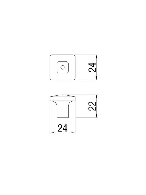 BÚTORFOGANTYÚ 226-24 24 ANTIKOLT BRONZ