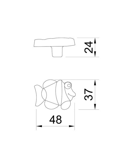 BÚTORFOGANTYÚ T504 GOMB SOKSZÍNŰ