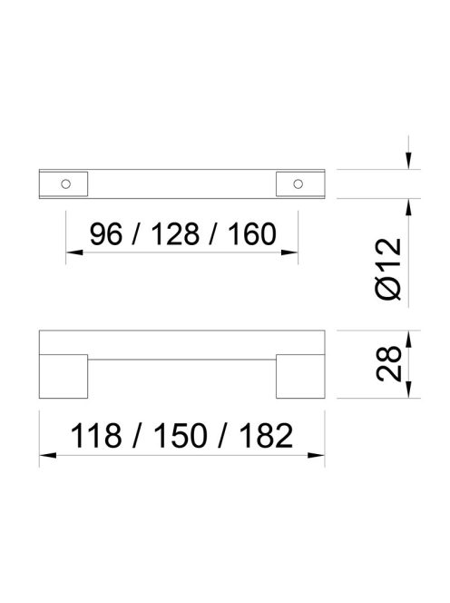 BÚTORFOGANTYÚ A015-096 96 ALUMÍNIUM