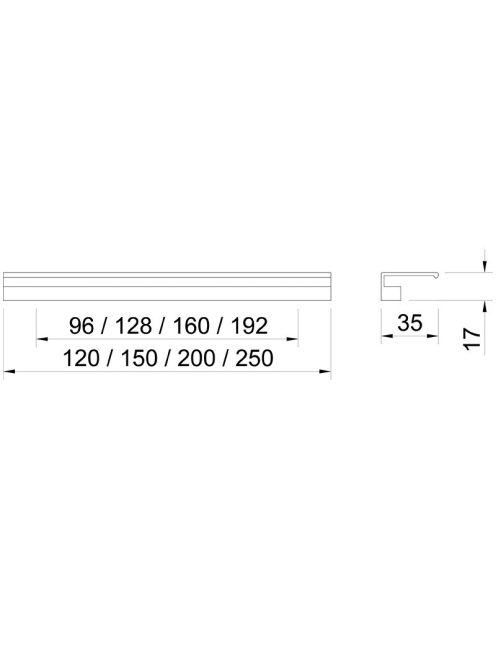 BÚTORFOGANTYÚ A016-096 96 ALUMÍNIUM