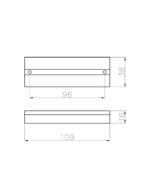 BÚTORFOGANTYÚ EM-603 96MM CSILLÁMOS KRÓM