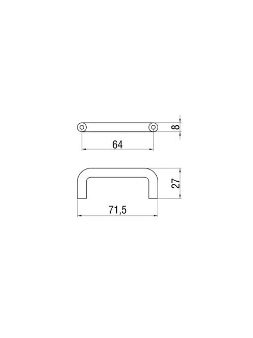 BÚTORFOGANTYÚ G 1008-64 64 KRÓM