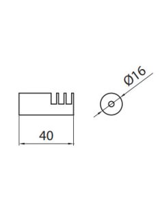 FOGAS 2107-40 ZN1 40mm KRÓM