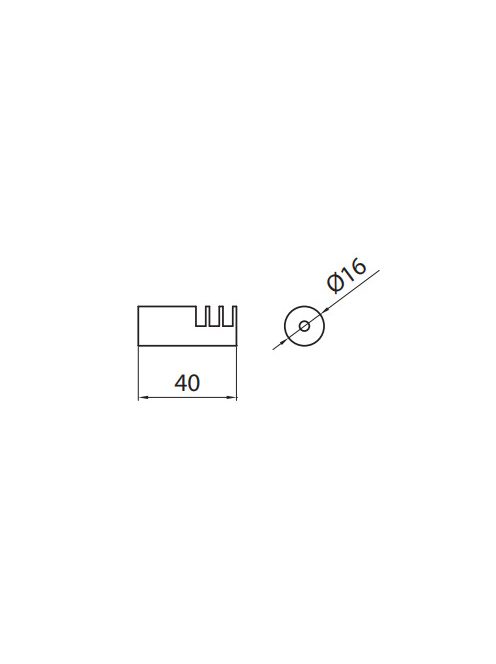 FOGAS 2107-40 ZN1 40mm KRÓM